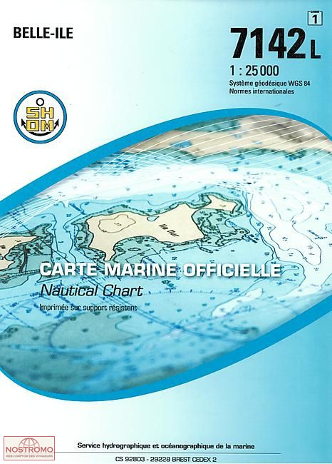 7142L BELLE-ÎLE | SHOM nautical chart