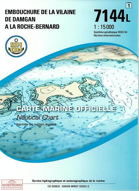 7144L MOUTH OF THE VILAINE | SHOM nautical chart