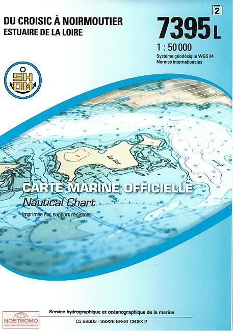 7395L FROM LE CROISIC TO NOIRMOUTIER  | SHOM nautical chart