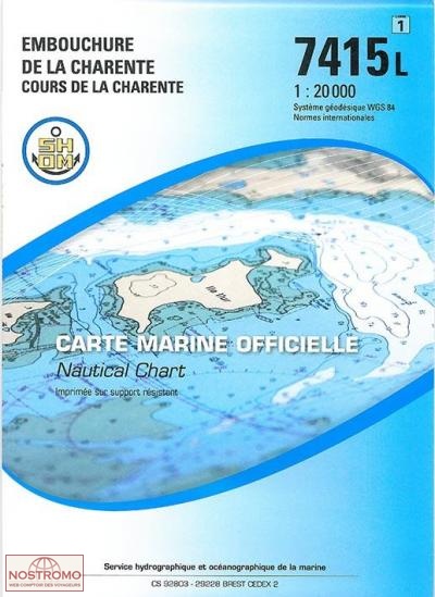 7415L MOUTH OF THE CHARENTE RIVER | SHOM nautical chart