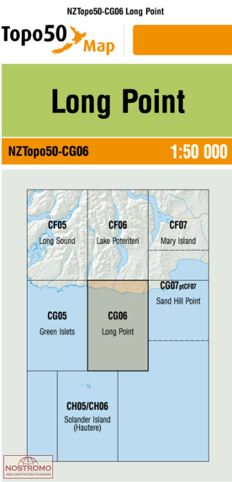 CG06 LONG POINT | carte topographique LINZ