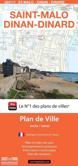SAINT-MALO - DINAN - DINARD | Blay Foldex street map