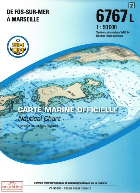6767L FROM FOS-SUR-MER TO MARSEILLES | SHOM nautical chart
