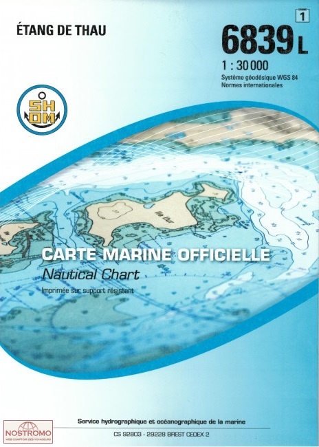 6839L ÉTANG DE THAU | SHOM nautical chart