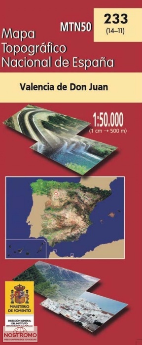 233 VALENCIA DE DON JUAN | carte topographique CNIG