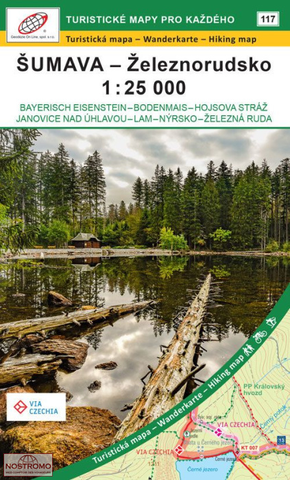 ŠUMAVA - ŽELEZNORUDSKO - 117 | Geodezie On Line hiking map