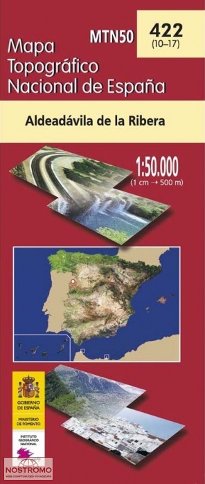 422 ALDEADAVILA DE LA RIBERA | carte topographique CNIG
