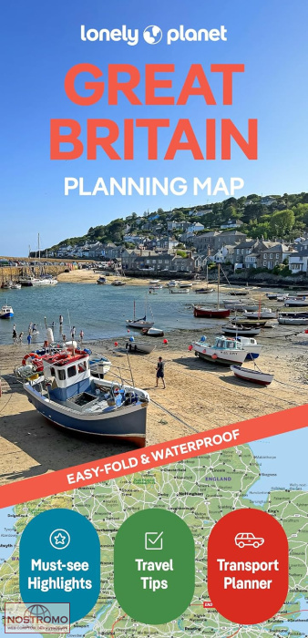 GRANDE-BRETAGNE | carte touristique Lonely Planet