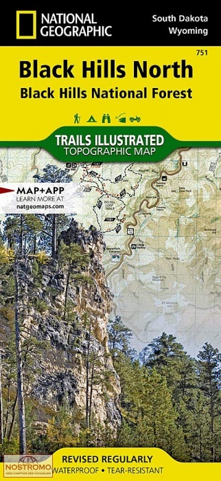 BLACK HILLS NORTH | carte de randonnée National Geographic