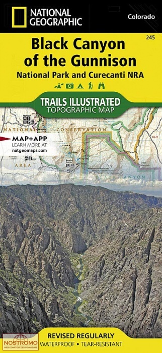 BLACK CANYON OF THE GUNNISON | National Geographic hiking map