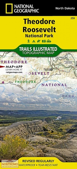 THEODORE ROOSEVELT NATIONAL PARK | carte de randonnée National Geographic