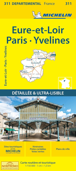 311 EURE-ET-LOIR - PARIS - YVELINES | Michelin road map