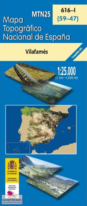 616-1 VILAFAMÉS | CNIG topographical map