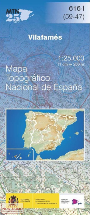 616-1 VILAFAMÉS | CNIG topographical map