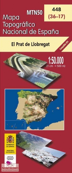 448 EL PRAT DE LLOBREGAT | carte topographique CNIG