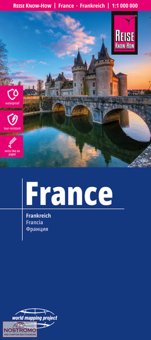 FRANCE | carte routière Reise Know-How