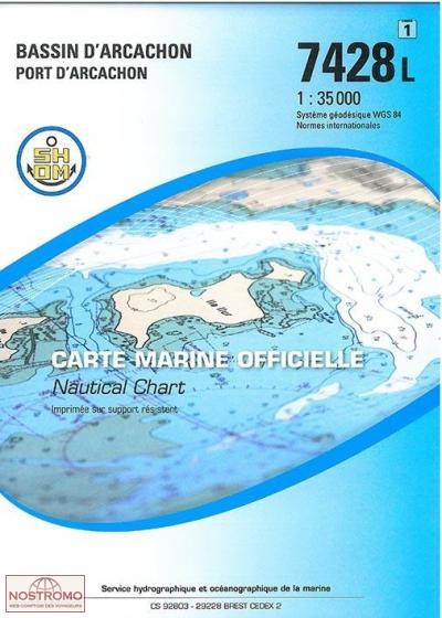 7428L BASSIN D'ARCACHON | SHOM nautical chart
