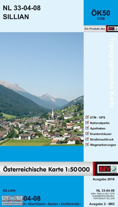 3108 SILLIAN | carte topographique BEV