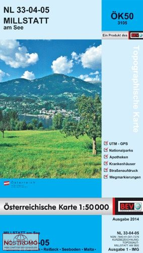3105 MILLSTATT AM SEE | carte topographique BEV