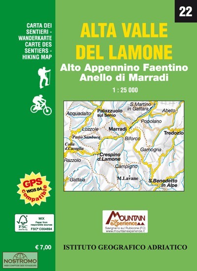 22 ALTA VALLE DEL LAMONE | IGA hiking map