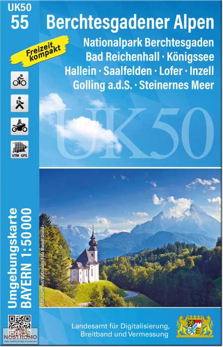 UK50-55 BERCHTESGADENER ALPEN | LDBV hiking map