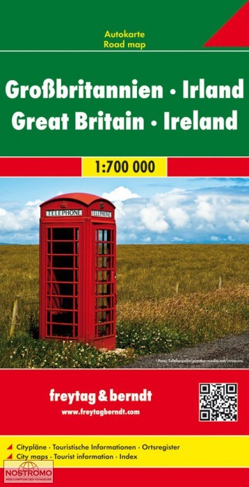 GRANDE-BRETAGNE - IRLANDE | carte routière Freytag & Berndt