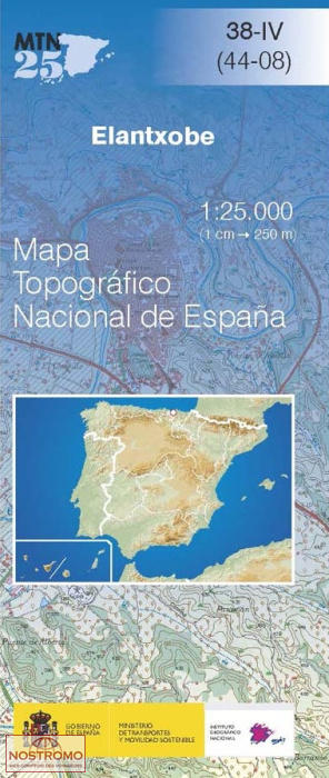 038-4 ELANTXOVE | carte topographique CNIG