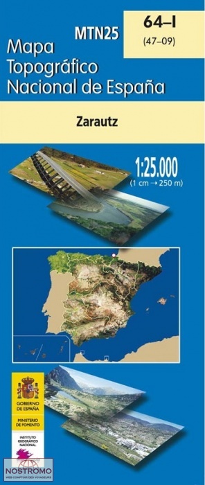 064-1 ZARAUTZ | carte topographique CNIG