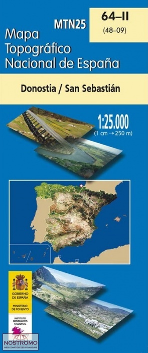 064-2 DONOSTIA-SAN SEBASTIAN | carte topographique CNIG