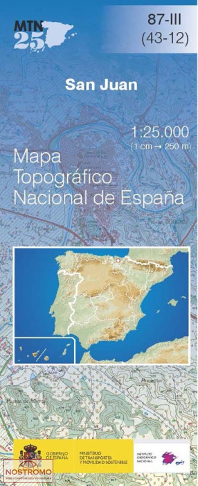 087-3 SAN JUAN | carte topographique CNIG