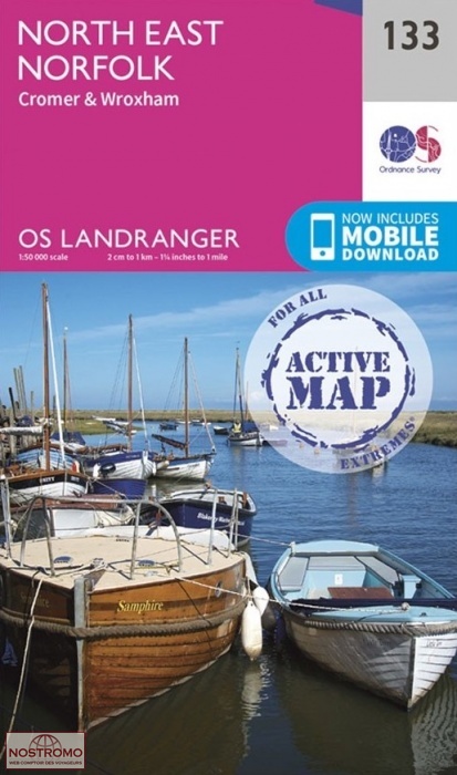 0133 NORTH EAST NORFOLK - CROMER & WROXHAM | OS hiking map