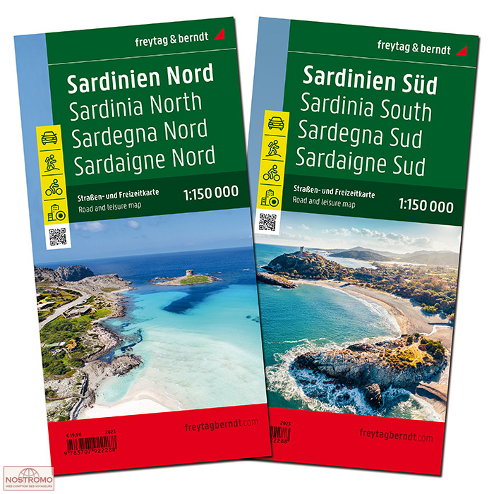 SARDAIGNE NORD ET SUD | cartes routières Freytag & Berndt
