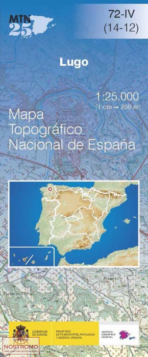 072-4 LUGO | carte topographique CNIG
