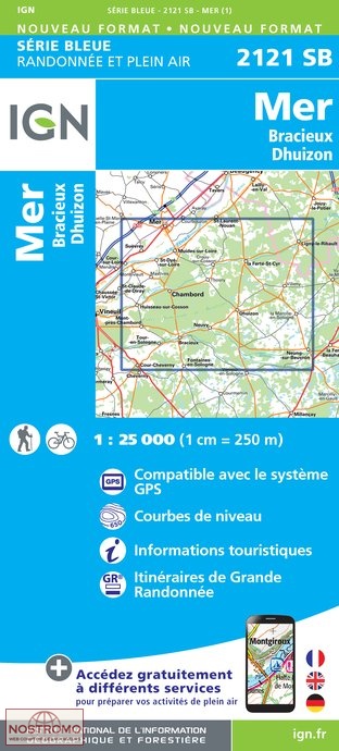 2121SB MER | carte de randonnée IGN