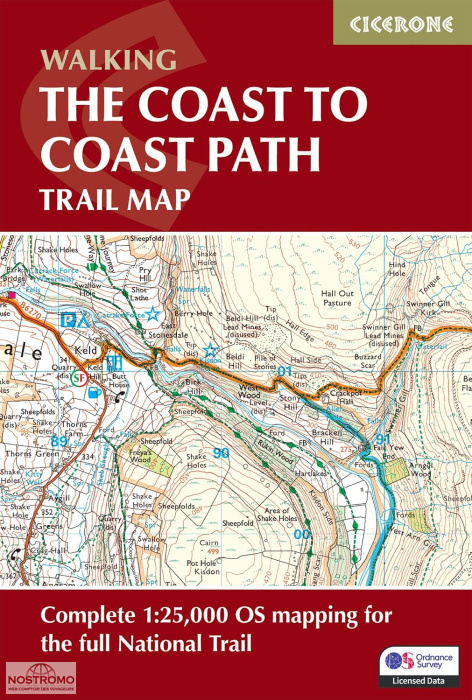 THE COAST TO COAST TRAIL | cartes de randonnée Cicerone