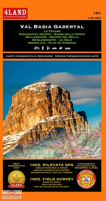 183 VAL BADIA / GADERTAL | 4Land hiking and biking map