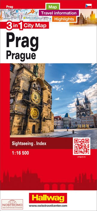 PRAGUE | plan de ville Hallwag
