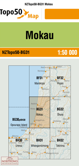 BG31 MOKAU | carte topographique LINZ