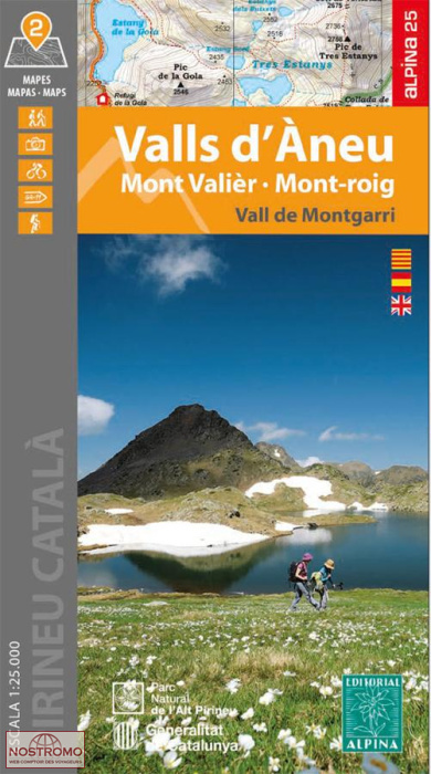 30 VALLS D’ÀNEU - MONT VALIER - MONT-ROIG | Alpina hiking maps