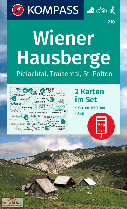 WIENER HAUSBERGE 210 | Kompass hiking maps