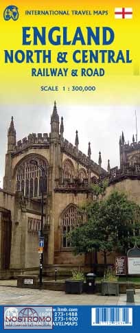 ANGLETERRE NORD ET CENTRE | carte touristique ITMB