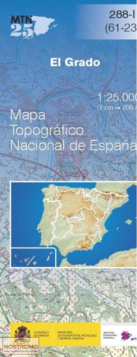 288-1 EL GRADO | carte topographique CNIG