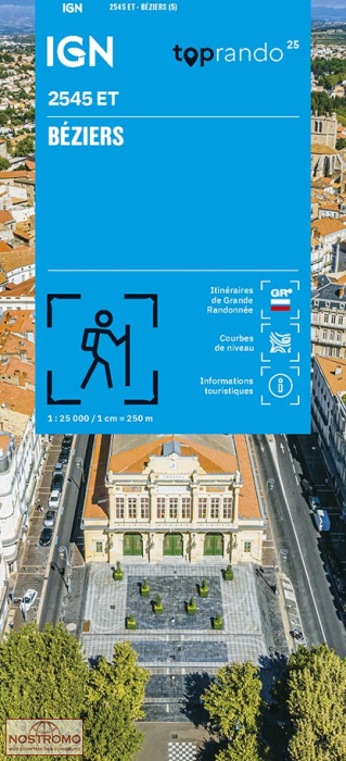 2545ET BÉZIERS | carte de randonnée IGN