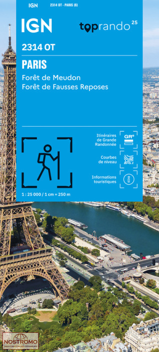 2314OT PARIS | IGN hiking map