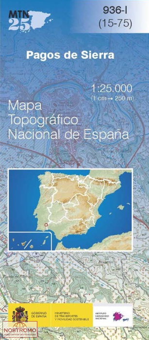 0936-1 PAGOS DE SIERRA | carte topographique CNIG