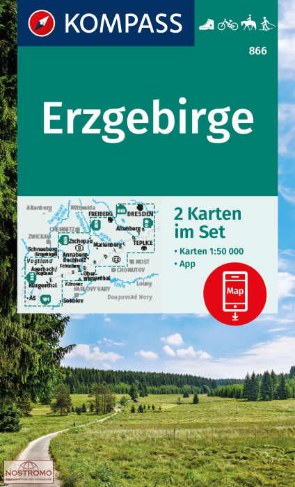 866 ERZGEBIRGE | Kompass hiking maps