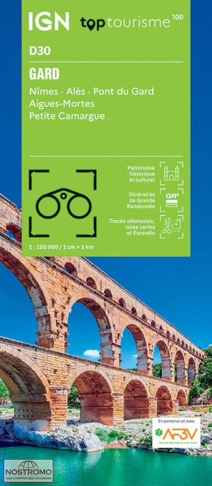 D30 GARD | carte touristique IGN