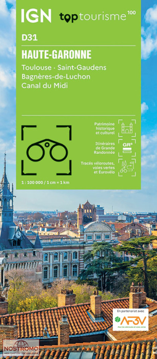 D31 HAUTE-GARONNE | IGN travel map