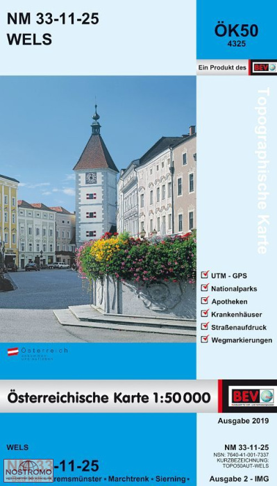 4325 WELS | carte topographique BEV