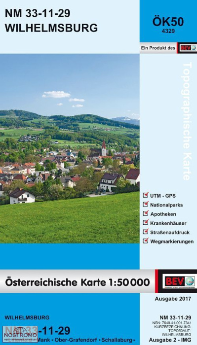 4329 WILHELMSBURG | carte topographique BEV